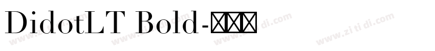 DidotLT Bold字体转换